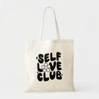 Bolsa Tote Estilo de Vintage Retro Groovy Club Self Love