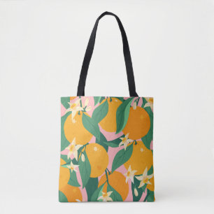Bolsa Tote Estilo De Vintagem Desenhado À Mão Do Citro