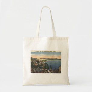 Bolsa Tote Estilo de Vintagem do Newport VT Lake Memphremagog
