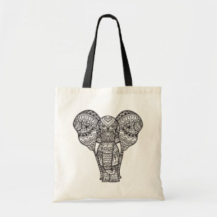 Bolsa Tote Estilo decorativo do elefante