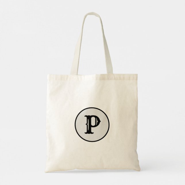 BOLSA TOTE ESTILO ELEGANTE MODERNO MÍNIMO SIMPLES (Verso)