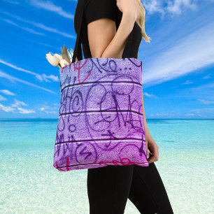 Bolsa Tote Estilo Grafite Urbano Neon