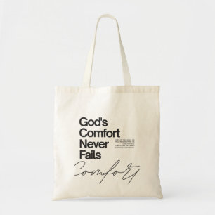 Bolsa Tote estilo minimalista do conforto de Deus nunca falha