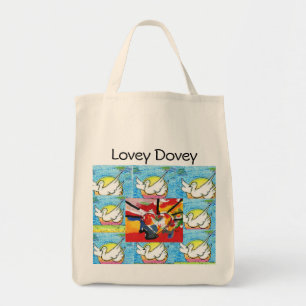Bolsa Tote Estilo Peter Max pintura em acrílico original ass