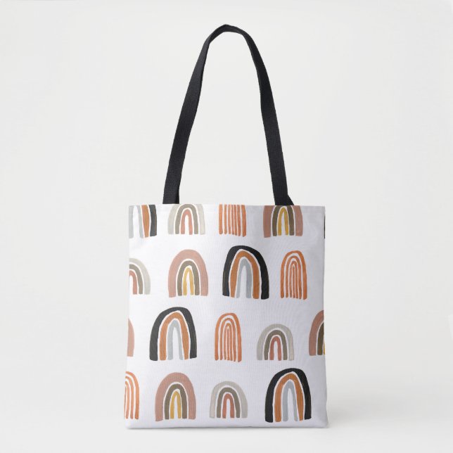 Bolsa Tote Estilo Simples Pastel Rainbow Kids (Frente)
