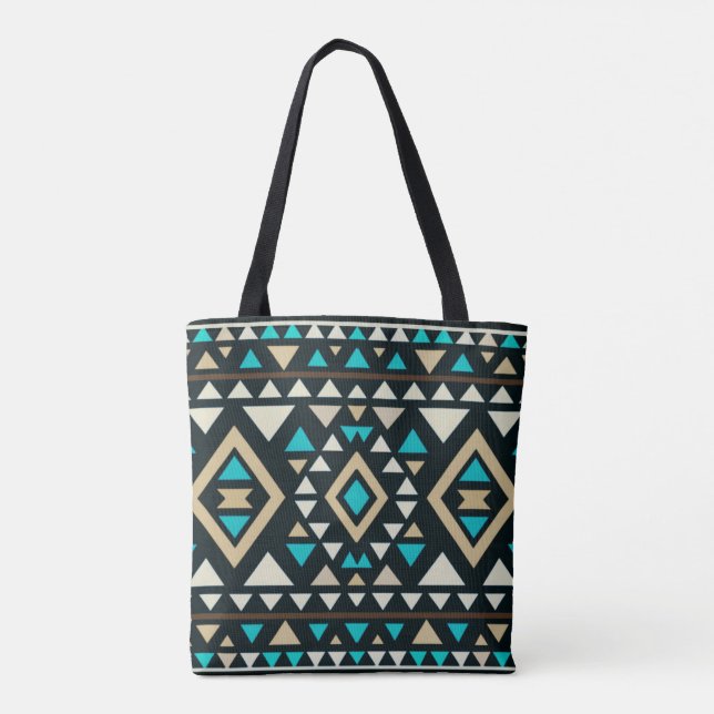Bolsa Tote Estilo sudoeste geométrico moderno (Verso)