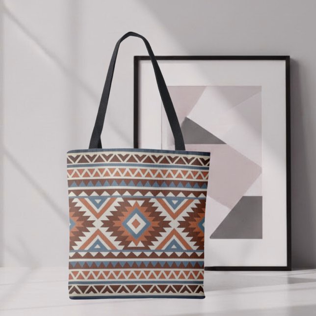 Bolsa Tote Estilo sudoeste geométrico moderno (Criador carregado)