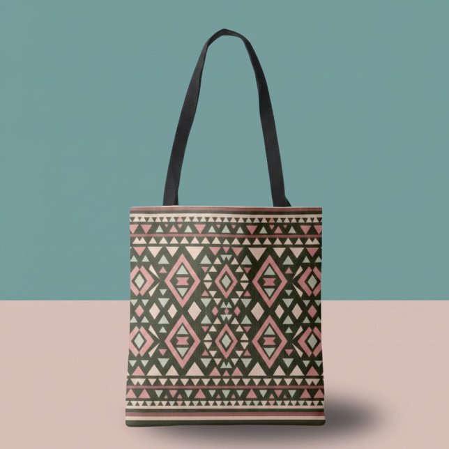 Bolsa Tote Estilo sudoeste geométrico moderno (Criador carregado)