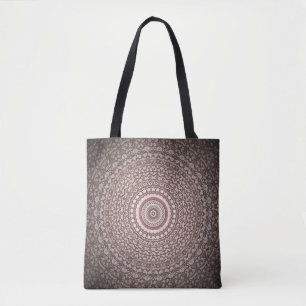 Bolsa Tote Estilo Tribal Rosa Mandala Design