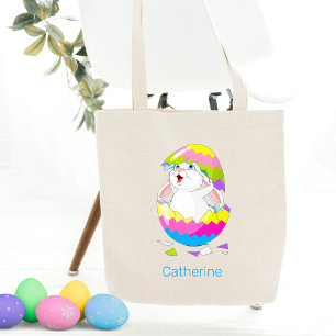 Bolsa Tote Estoiro bonito do coelhinho da Páscoa do ovo
