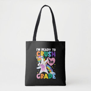 Bolsa Tote Estou pronto para esmagar 1rua no Coração Unicórni