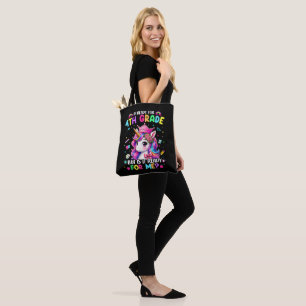 Bolsa Tote Estou Pronto para o Unicórnio da 4ª Série Primeiro