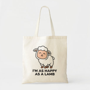 Bolsa Tote Estou tão feliz como uma lata