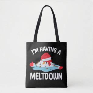 Bolsa Tote Estou tendo um derretimento Natal Boneco de Neve N