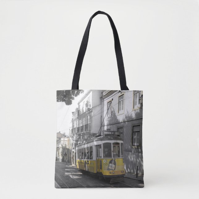 Bolsa Tote Estrada Amarela de Lisboa (Frente)