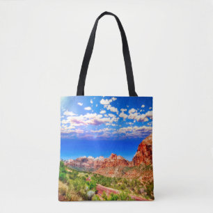 Bolsa Tote Estrada Através Do Parque Nacional De Zion