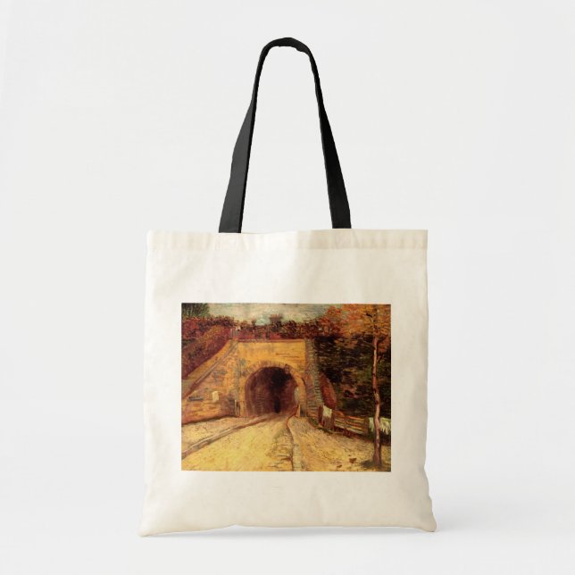 Bolsa Tote Estrada com Viaduto de Subpassagem por Vincent van (Frente)