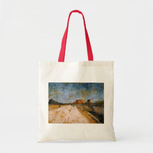 Bolsa Tote Estrada de corrida ao lado das muralhas de Paris d