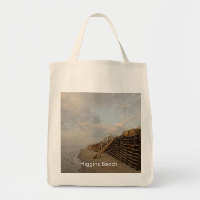 Bolsa Tote Estrada do Shipwreck da maré alta da praia de (Frente)