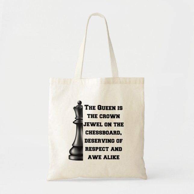 Bolsa Tote Estratégia de Respeito ao Poder Branco Negro da Ra (Frente)