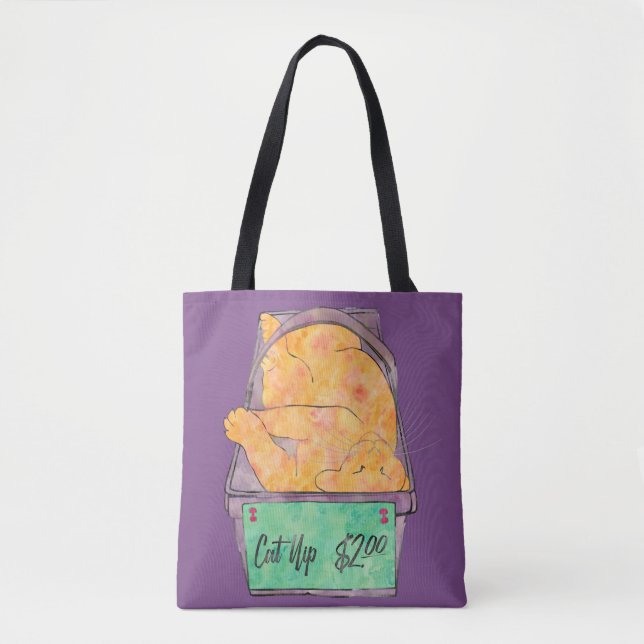 Bolsa Tote Estreitamento do gato (Frente)