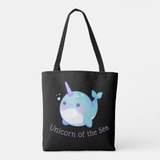 Bolsa Tote Estreito Unicórnio do Mar