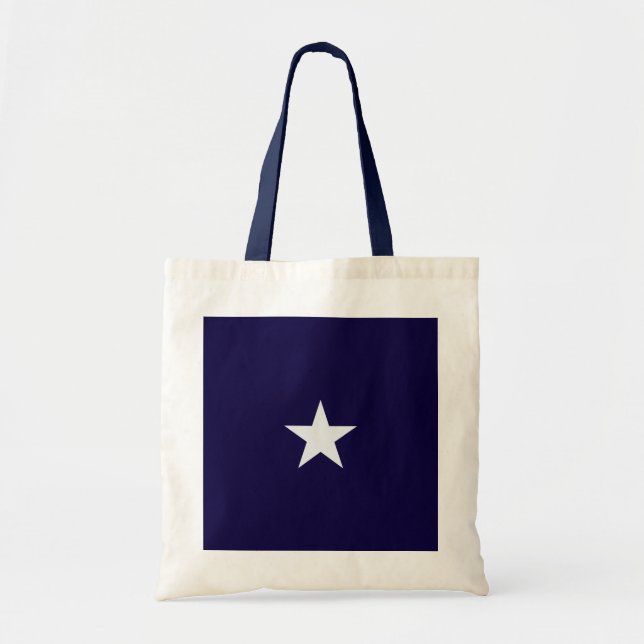 Bolsa Tote estrela branca (Frente)