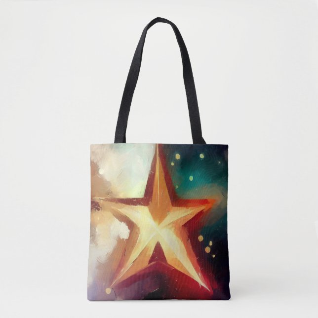 Bolsa Tote Estrela de Natal 3 (Frente)