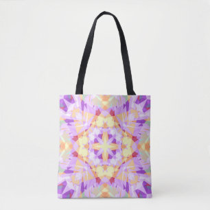 Bolsa Tote Estrela de Natal Púrpura Dourada Amarelo