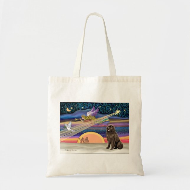 Bolsa Tote Estrela de Natal - Terra Nova (castanha 2) (Frente)