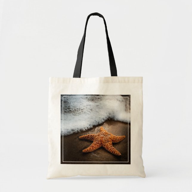 Bolsa Tote Estrela do mar só na praia (Frente)