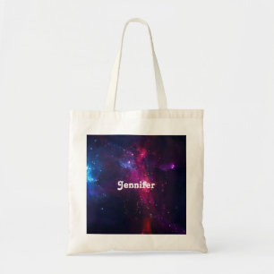 Bolsa Tote Estrelas cósmicas e nebulosa do espaço
