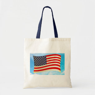 Bolsa Tote Estrelas de Bandeira Americanas Grevem Tropas Hone