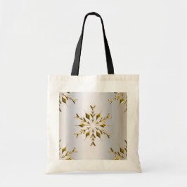 Bolsa Tote Estrelas de Natal ouro