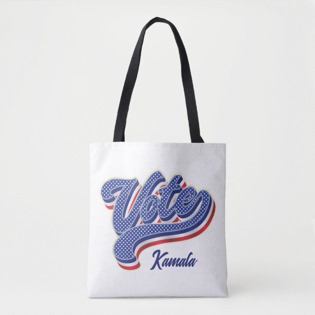 Bolsa Tote Estrelas de Voto e Stripes - Eleições (Frente)