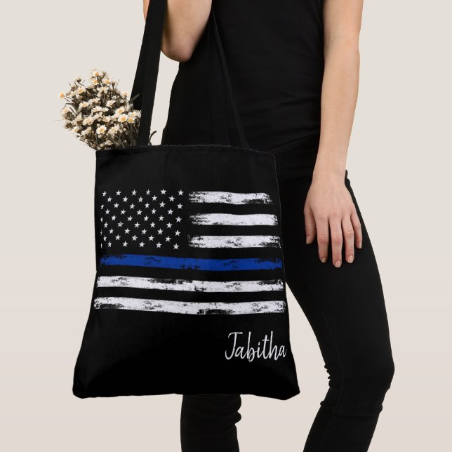 Bolsa Tote Estrelas e Barra de Toques de Stripes (Close Up)