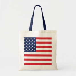 Bolsa Tote Estrelas e faixas de bandeira Patriótica Americana