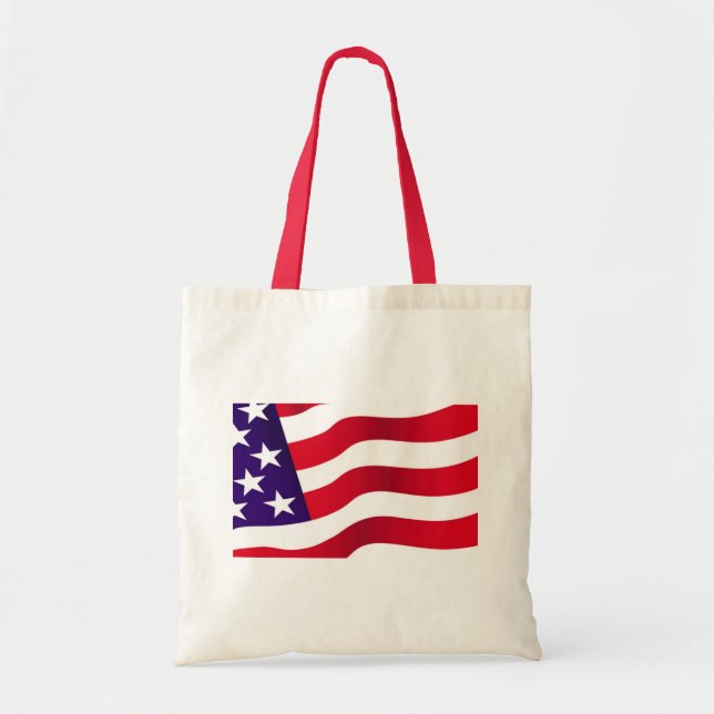 Bolsa Tote Estrelas e faixas - Saco (Frente)