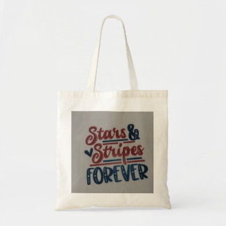 Bolsa Tote Estrelas e listras para sempre tote