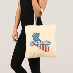 Bolsa Tote Estrelas e Stripes da Califórnia