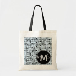 Bolsa Tote Estrelas Preto e Azul Nome Biblioteca Livros
