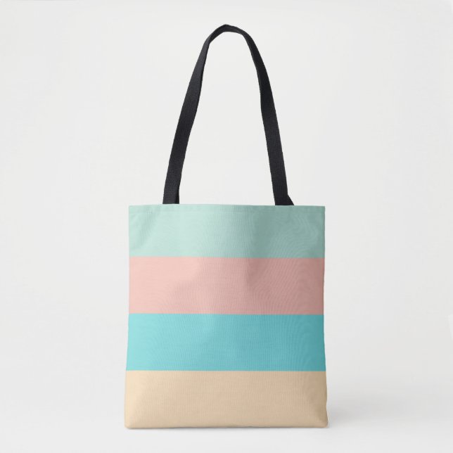 Bolsa Tote Estrias Costeiras Retrotraídas (Frente)