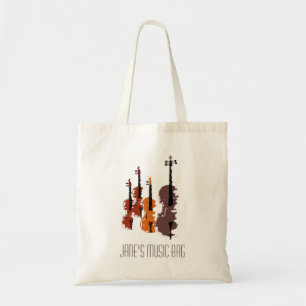 Bolsa Tote Estudante de aula de música da série Violin