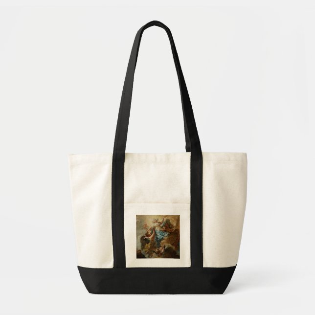Bolsa Tote Estude para a suposição do Virgin, c.1760 2 (Frente)