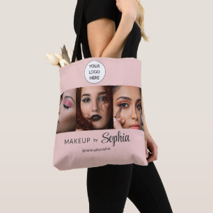 Bolsa Tote Estúdio de Maquiagem de Foto com Logo em Rotulo Ro