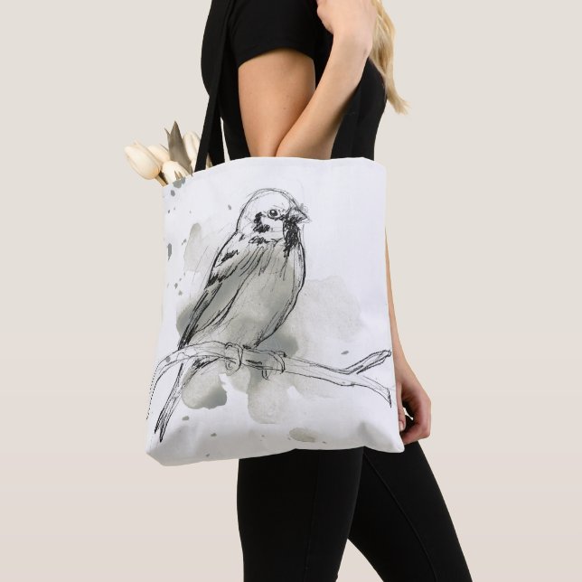Bolsa Tote Estudo de aves gesturais (Close Up)