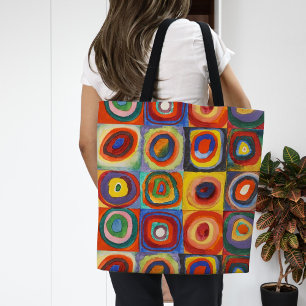 Bolsa Tote Estudo de cor Wassily Kandinsky