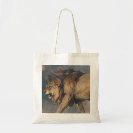 Bolsa Tote Estudo de um Leão (por Edwin Henry Landseer)