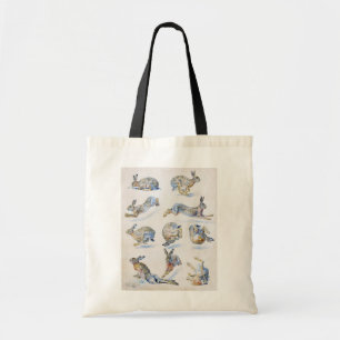 Bolsa Tote Estudos sobre a lebre selvagem (coelho), Bruno Lil