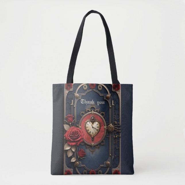 Bolsa Tote Eternal Elegance – Clockwork Heart (Frente)